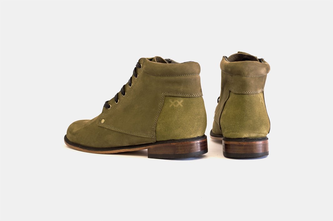 Shoes - Botin Mujer - Marabú Verde - BESTIAS